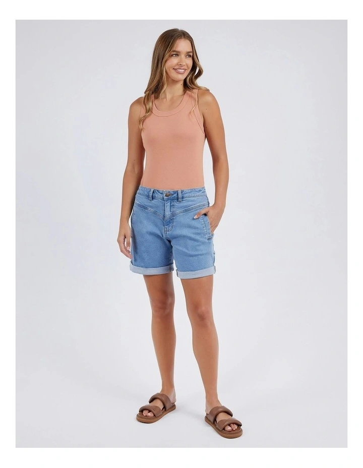 Devi Short in Light Denim image 3