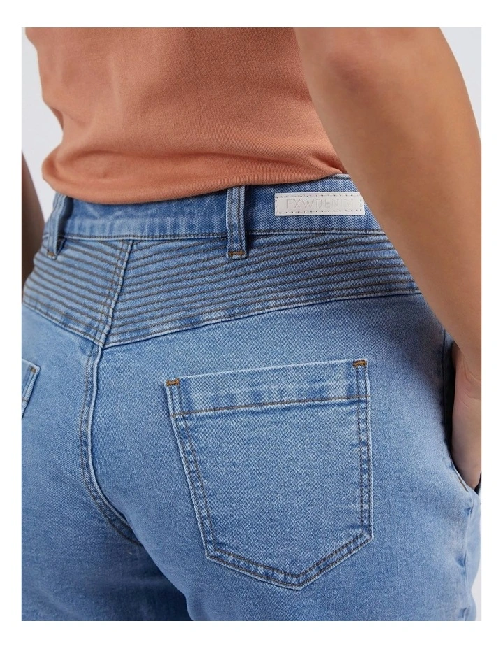 Devi Short in Light Denim image 6