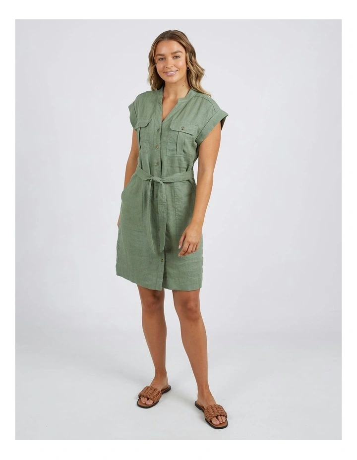 Harlow Dress in Khaki image 1