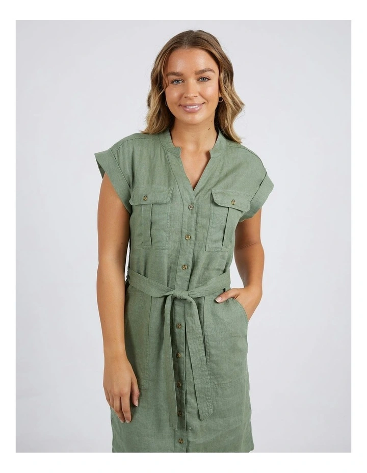 Harlow Dress in Khaki image 3