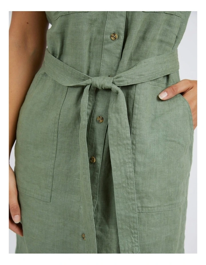 Harlow Dress in Khaki image 4