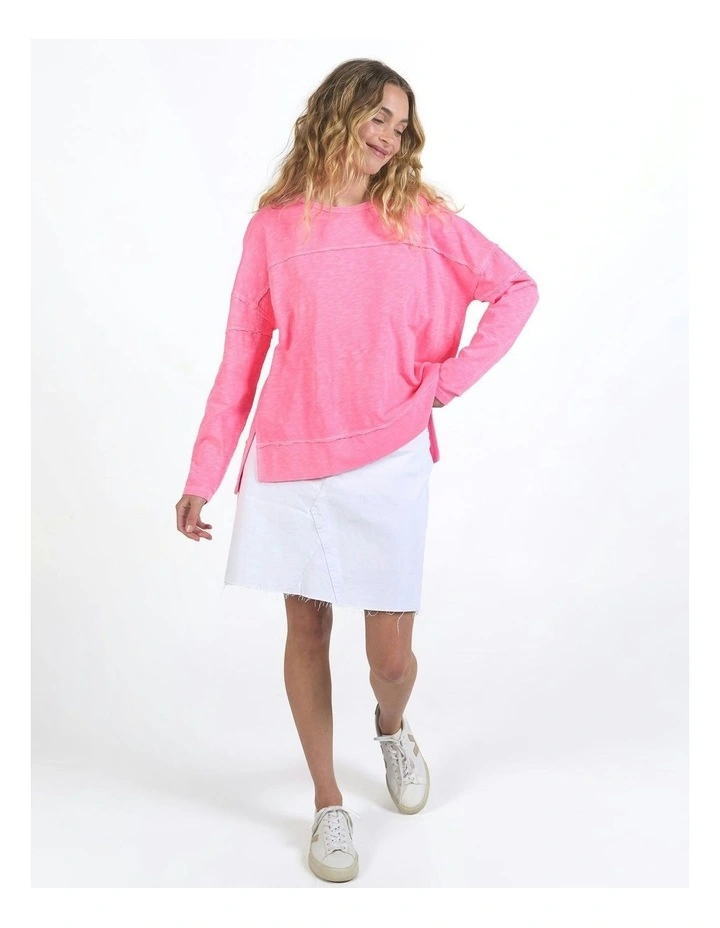 Jayne Throw On Top in Neon Rose image 1