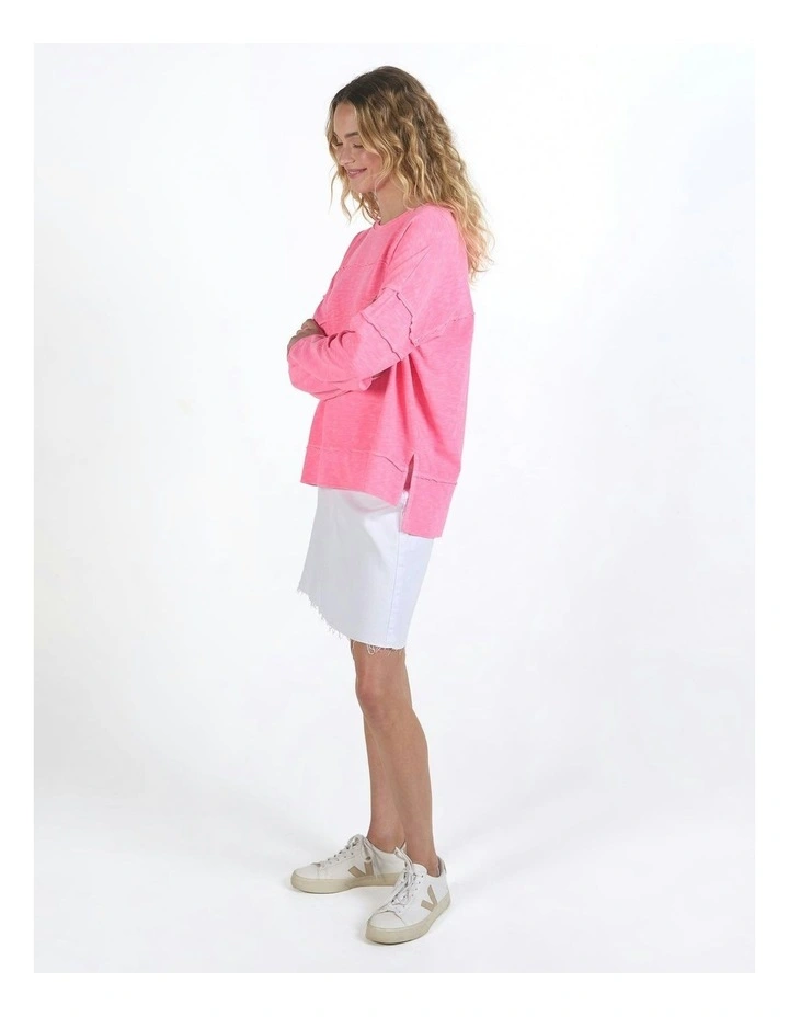 Jayne Throw On Top in Neon Rose image 3