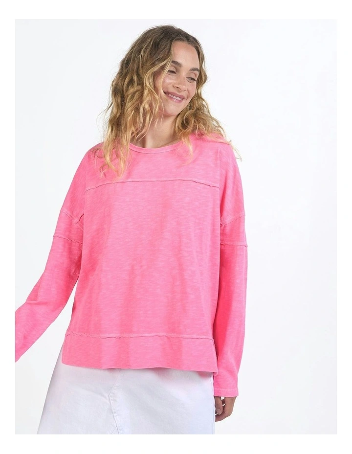 Jayne Throw On Top in Neon Rose image 5