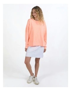 Jayne Throw On Top in Neon Peach