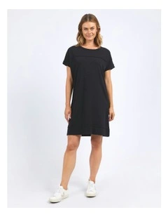 Allison Tee Dress in Black
