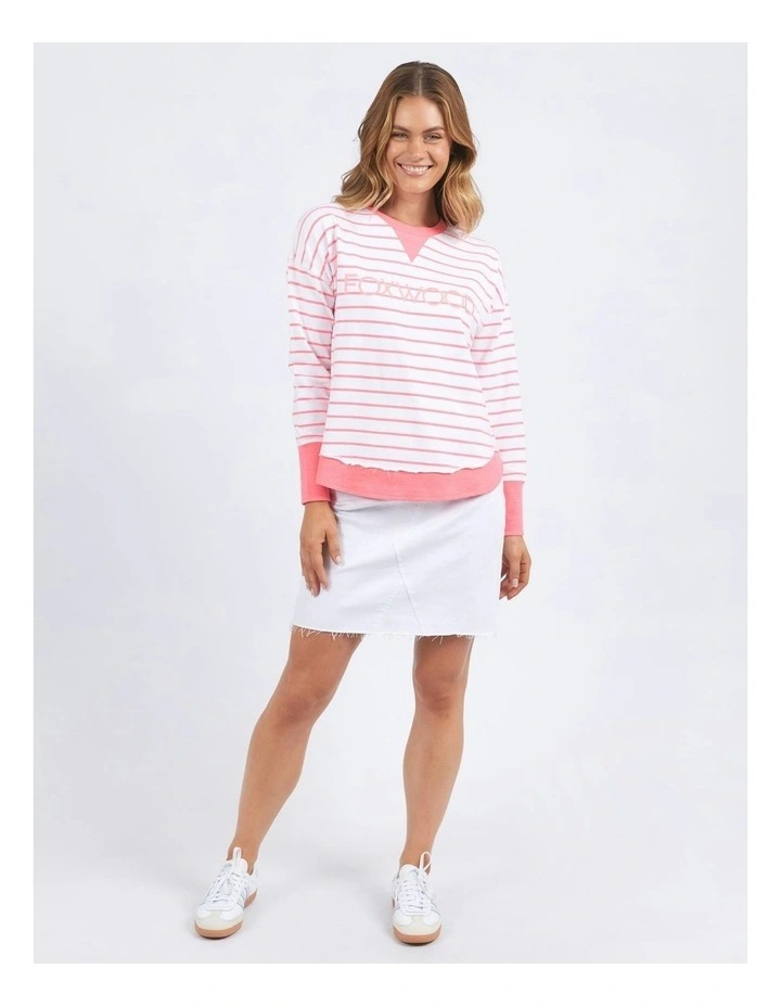 Simplified Crew Stripe Jumper in Multi image 1