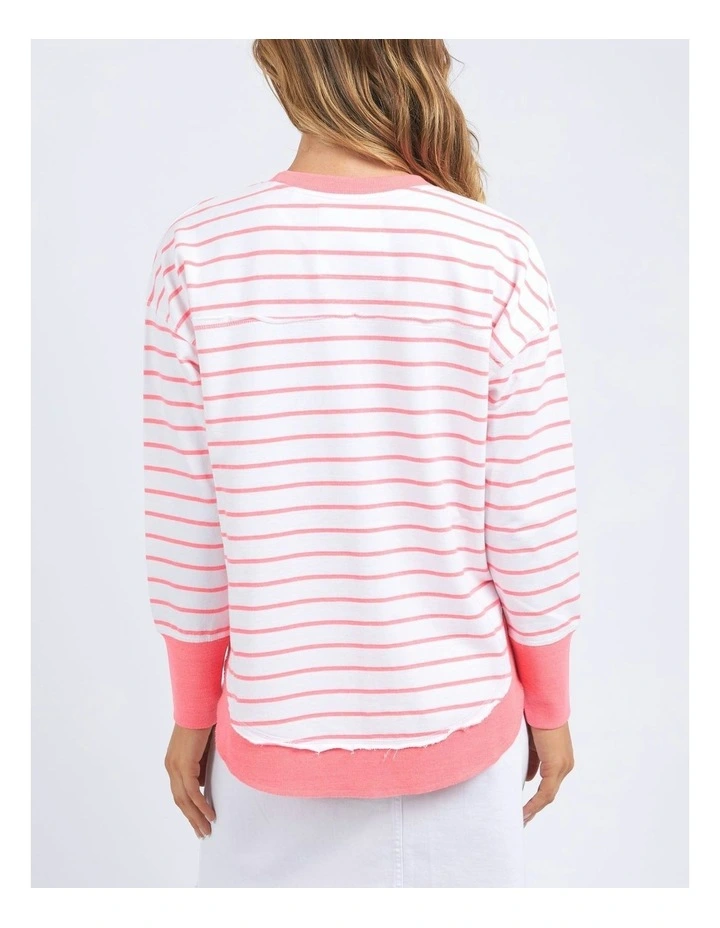 Simplified Crew Stripe Jumper in Multi image 2