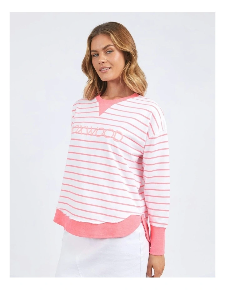 Simplified Crew Stripe Jumper in Multi image 3