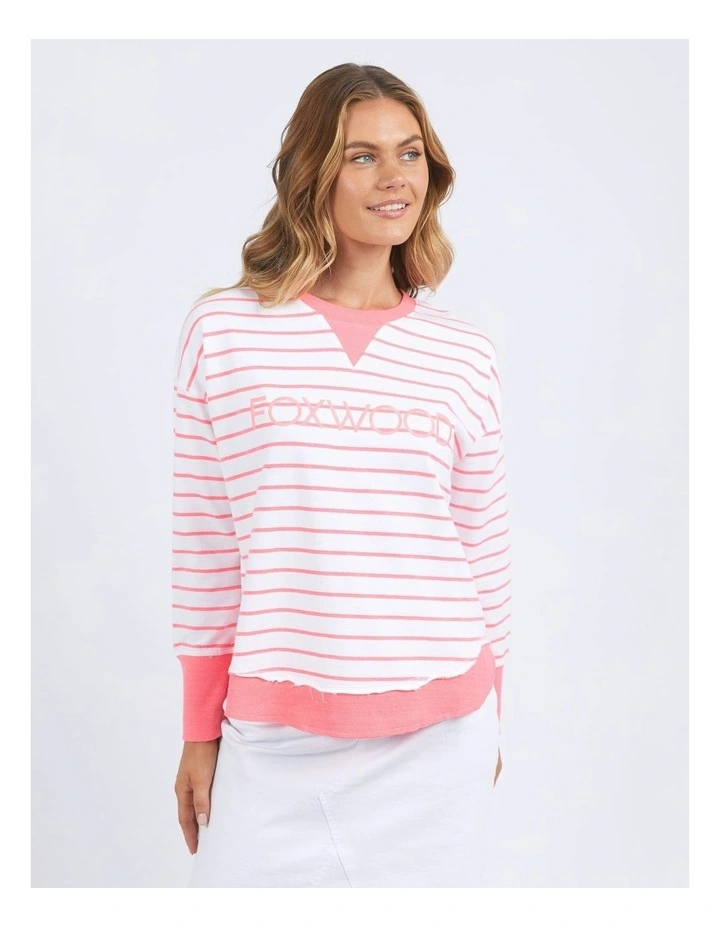 Simplified Crew Stripe Jumper in Multi image 5