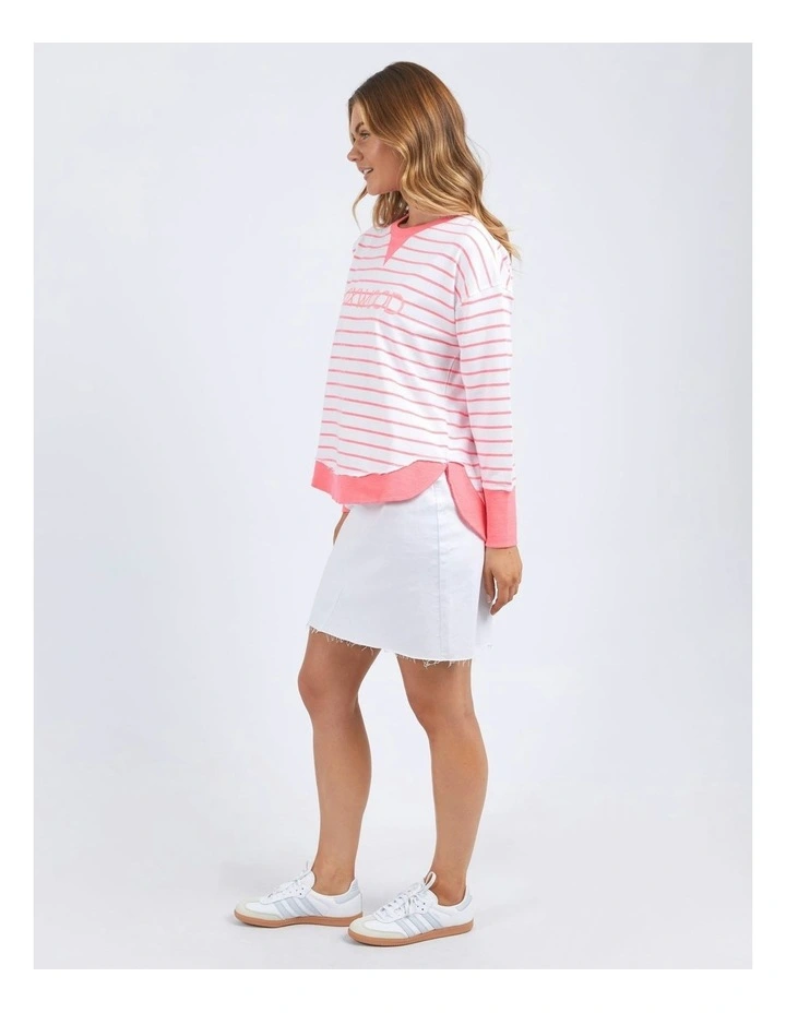 Simplified Crew Stripe Jumper in Multi image 6