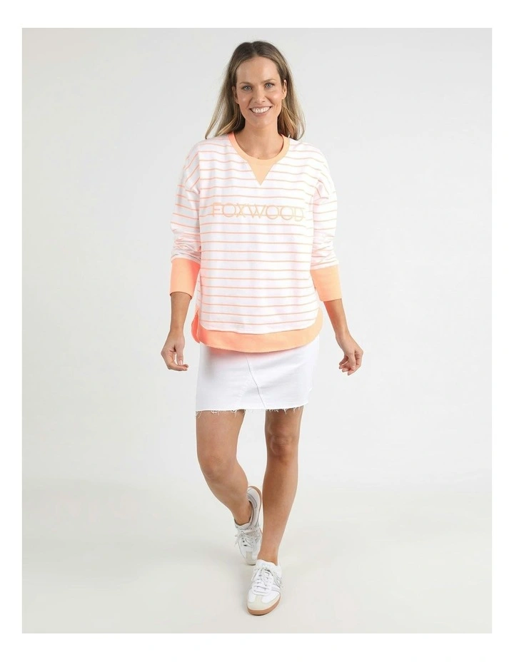 Simplified Crew Stripe Jumper in Multi image 1