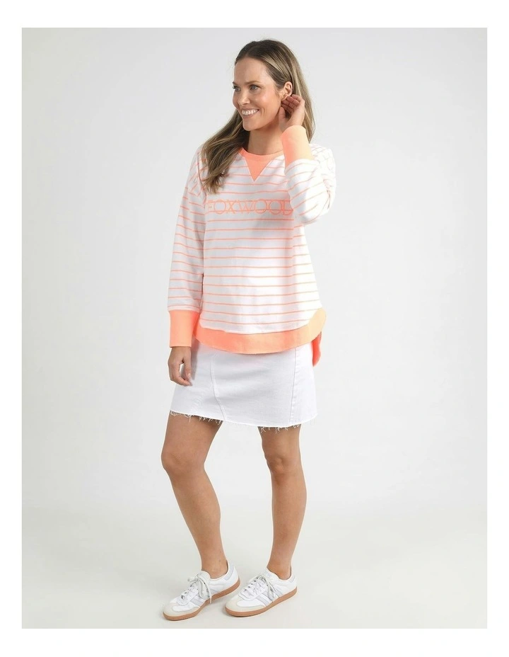 Simplified Crew Stripe Jumper in Multi image 6