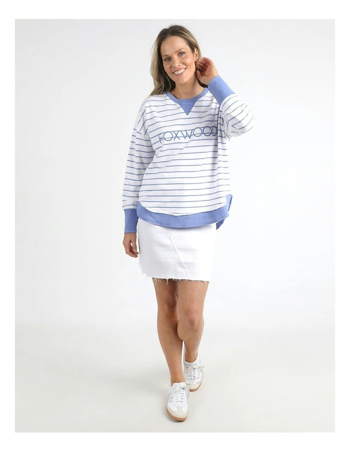 Simplified Crew Stripe Jumper in Multi image 1