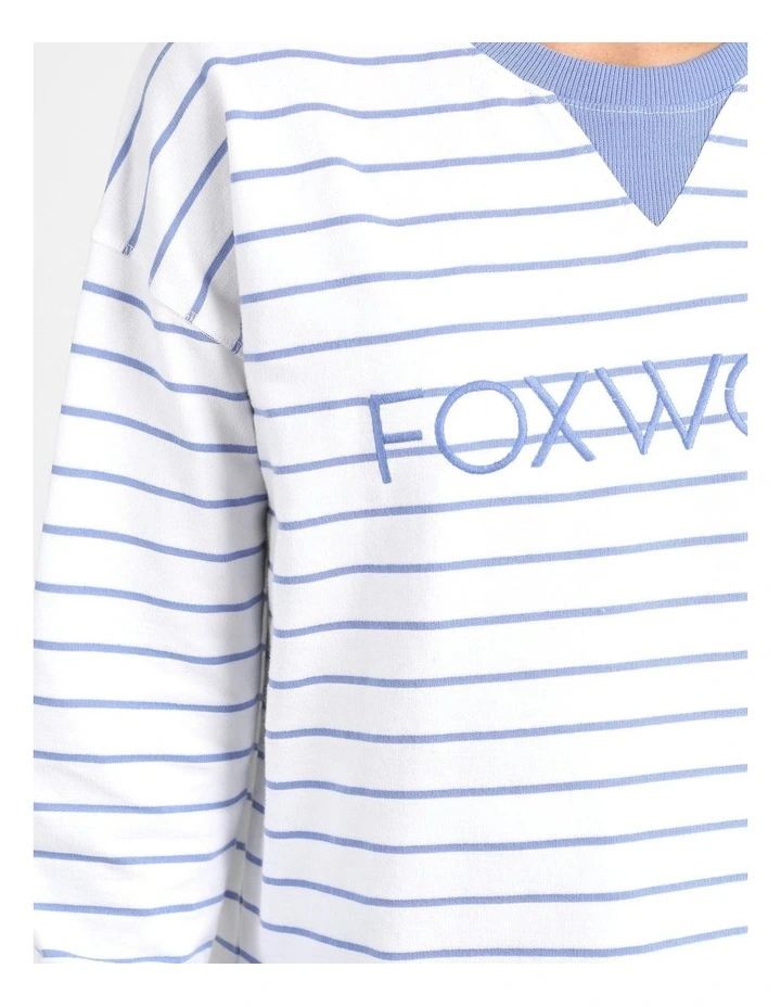 Simplified Crew Stripe Jumper in Multi image 4