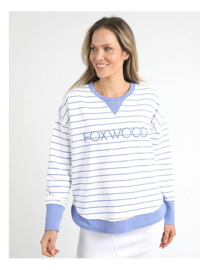 Simplified Crew Stripe Jumper in Multi image 5