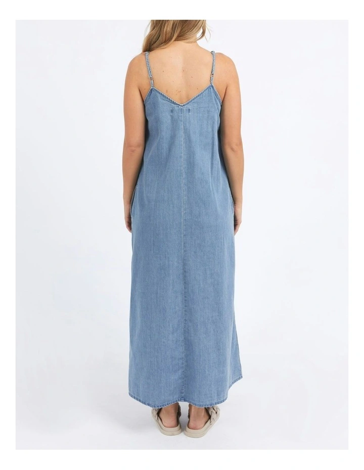 Roma Denim Dress in Mid Blue image 2