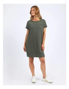 Allison Tee Dress in Khaki