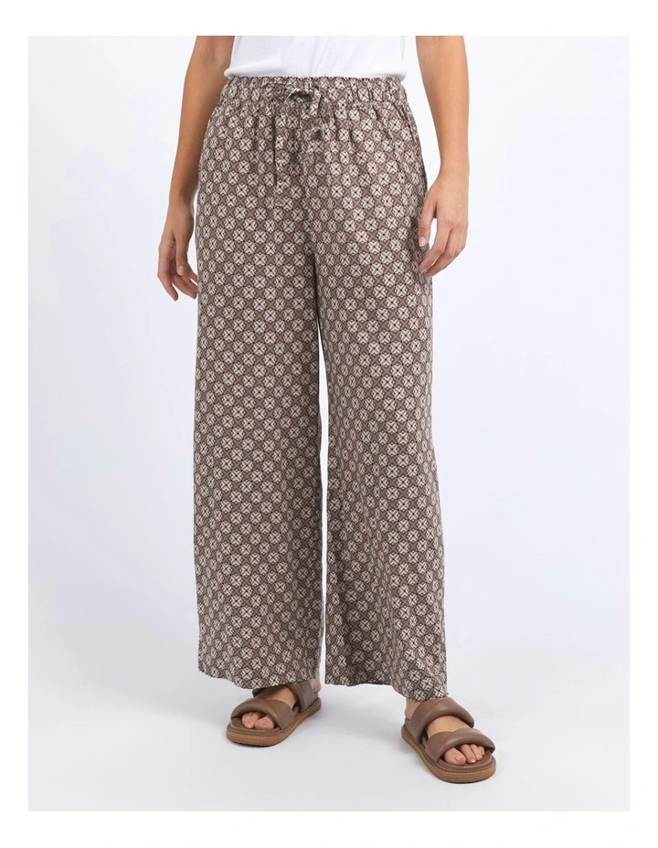 Lui Geo Pant in Brown image 1