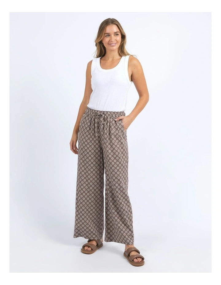 Lui Geo Pant in Brown image 4