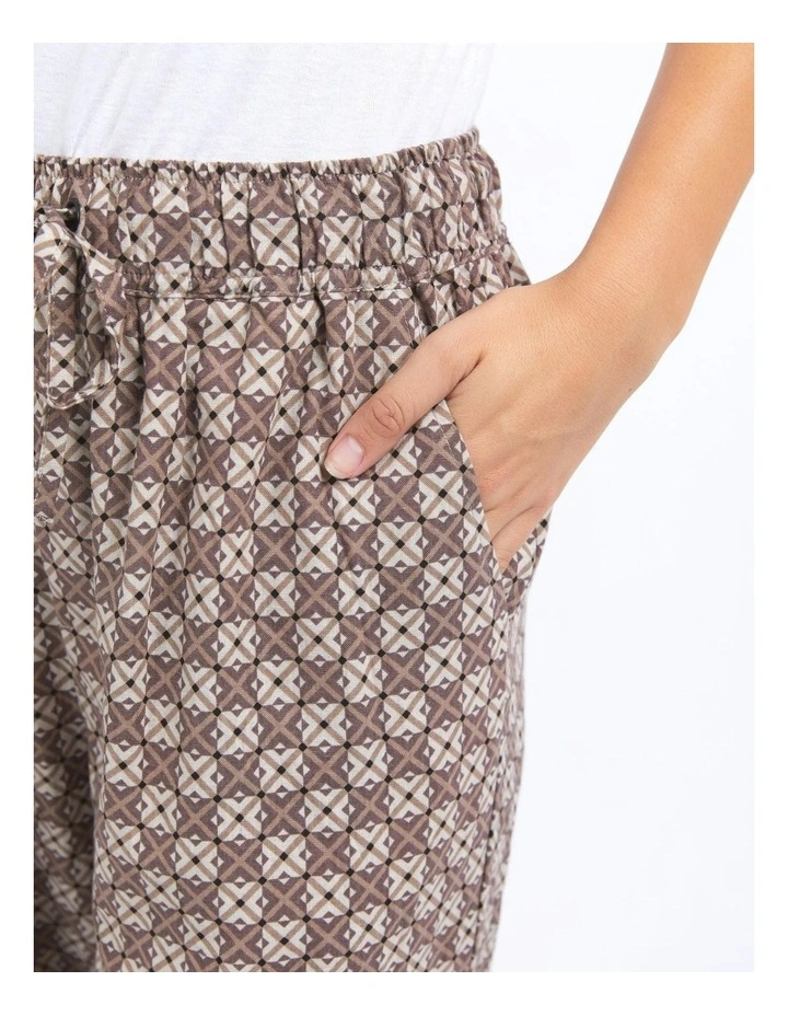 Lui Geo Pant in Brown image 6