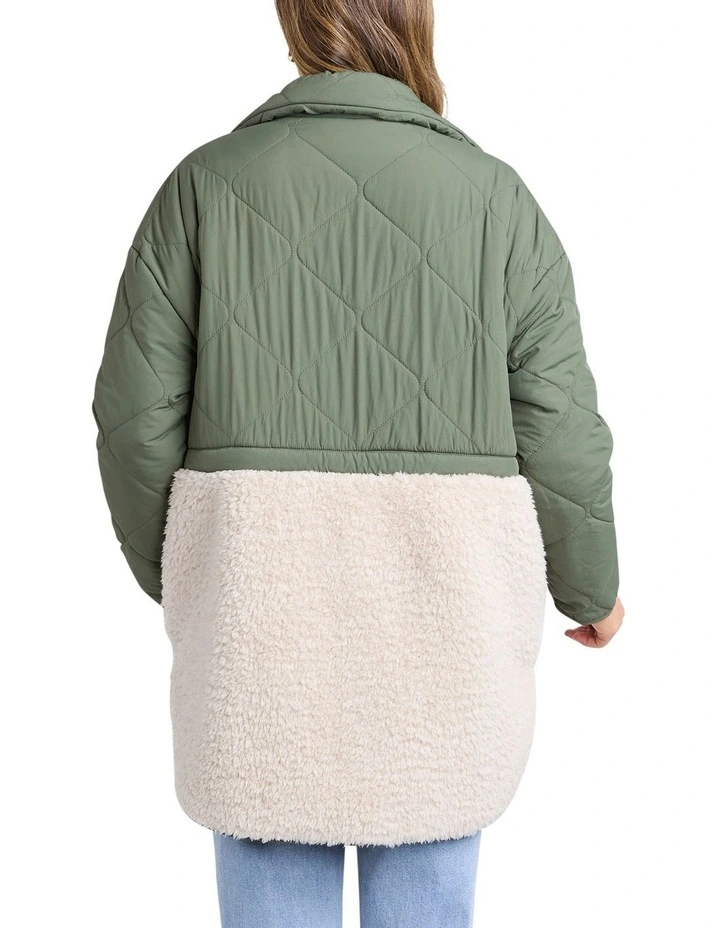 Celia Coat in Khaki image 2