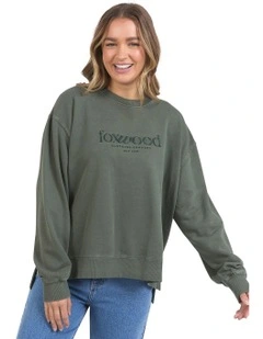 Inbound Crew Neck Jumper in Khaki