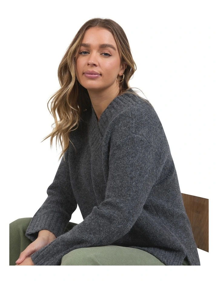 Pepper Knit Jumper in Grey image 4