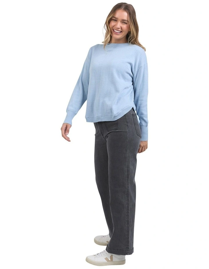 Delilah Knit Jumper in Light Blue image 6