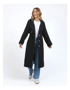 Deuce Trench Coat in Black