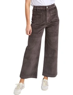 Henrietta Cord Pant in Dark Brown