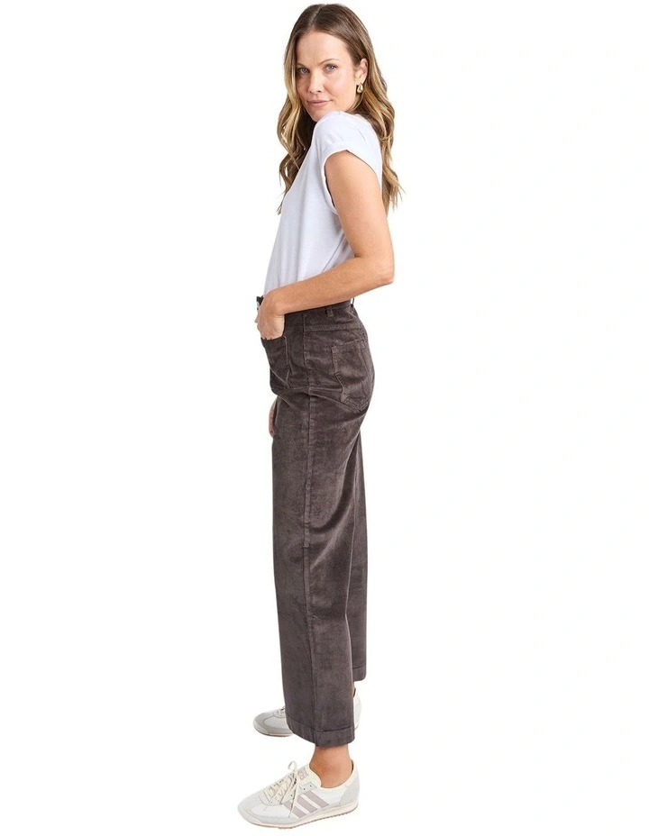 Henrietta Cord Pant in Dark Brown image 6