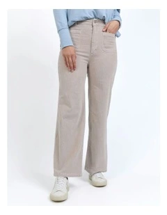 Henrietta Cord Pant in Mushroom