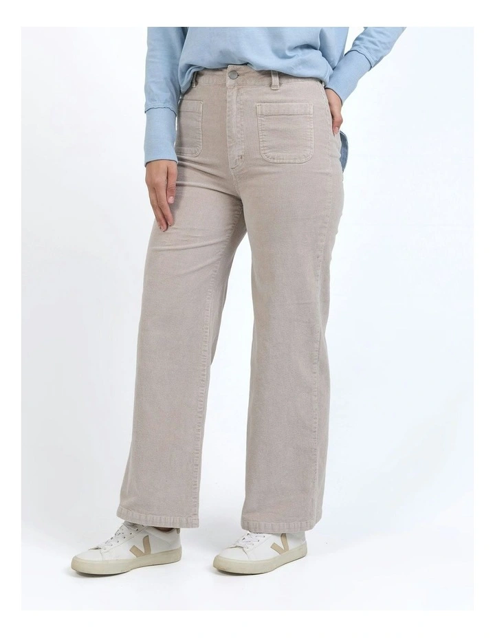 Henrietta Cord Pant in Mushroom image 4