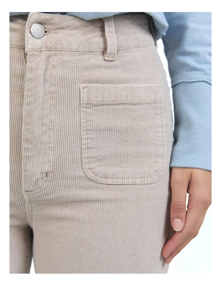 Henrietta Cord Pant in Mushroom image 5