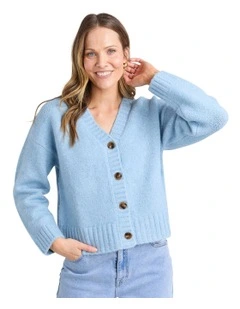 Jensen Button Cardigan in Light Blue