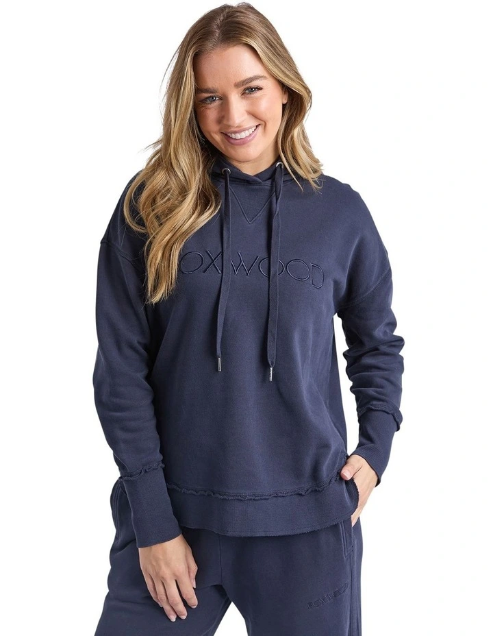 Simplified Hoodie in Navy image 1