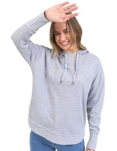 Metallic Simplified Hoodie in Grey Marle