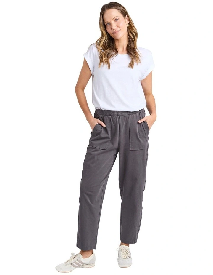 Windsor Pant in Charcoal image 3