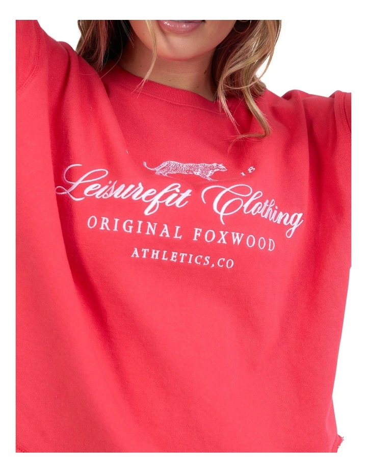 Pursuit Crew Sweatshirt in Red image 5