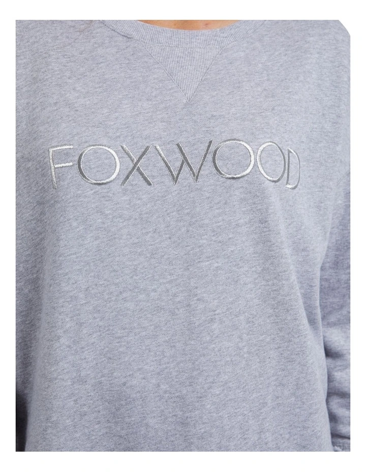 Simplified Crew Sweatshirt in Grey Marle image 5