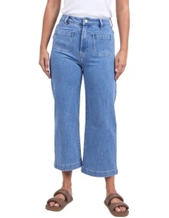 Sarah Crop Jean in Light Blue