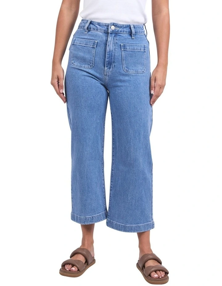 Sarah Crop Jean in Light Blue image 1