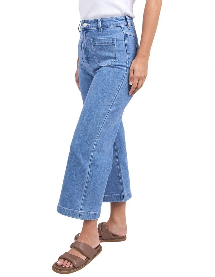 Sarah Crop Jean in Light Blue image 4