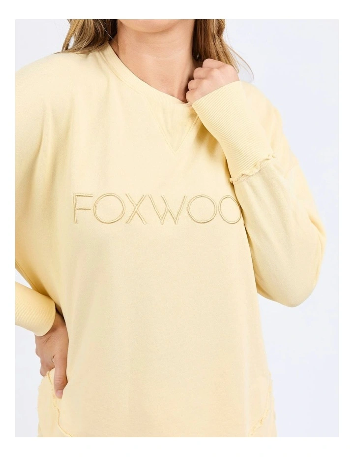 Simplified Crew Jumper in Lemon image 5
