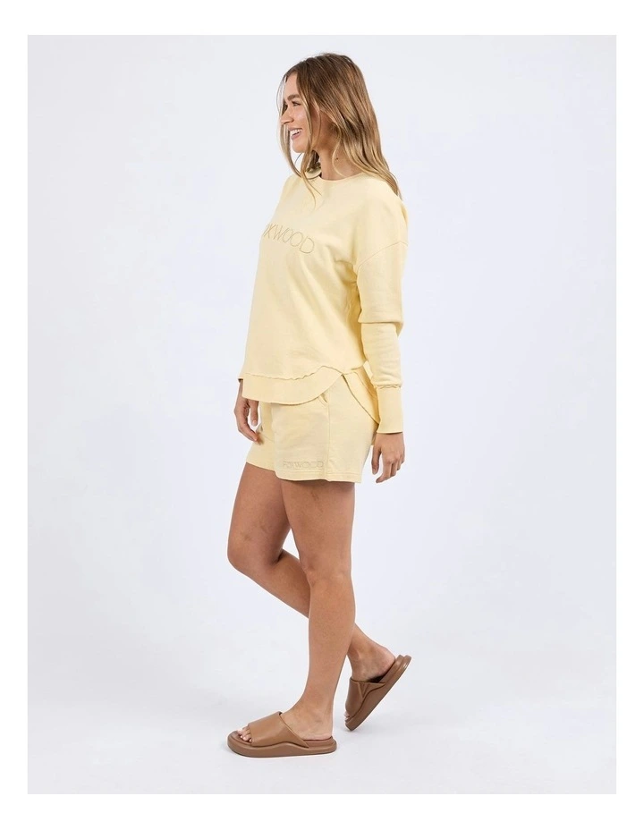 Simplified Crew Jumper in Lemon image 6