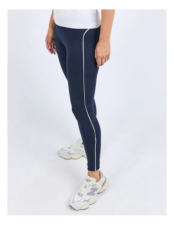Piping Legging in Navy image 4