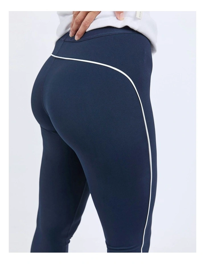 Piping Legging in Navy image 5