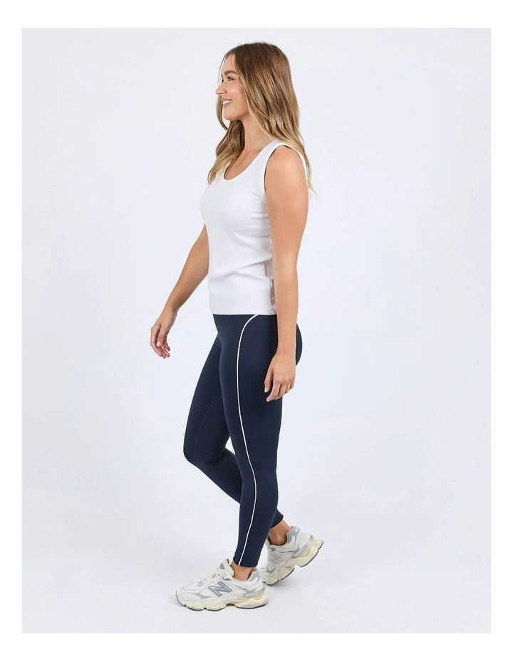 Piping Legging in Navy image 6