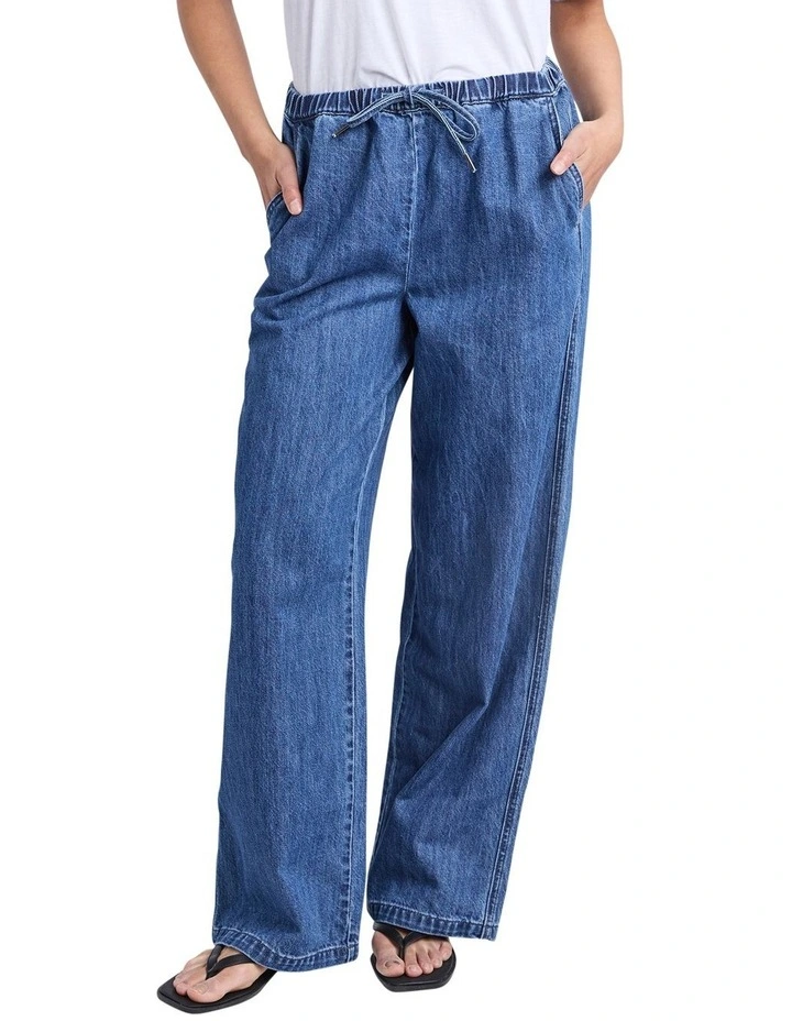 Delvine Jeans in Mid Blue image 1